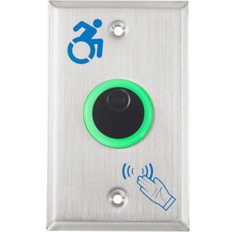 Alarm Controls NTB-1A Battery Operated No Touch Sensor, Single Gang with ADA Symbol