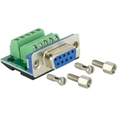 West Penn CN-MX9F MaxBlox DB9 Female to Terminal Block Connector