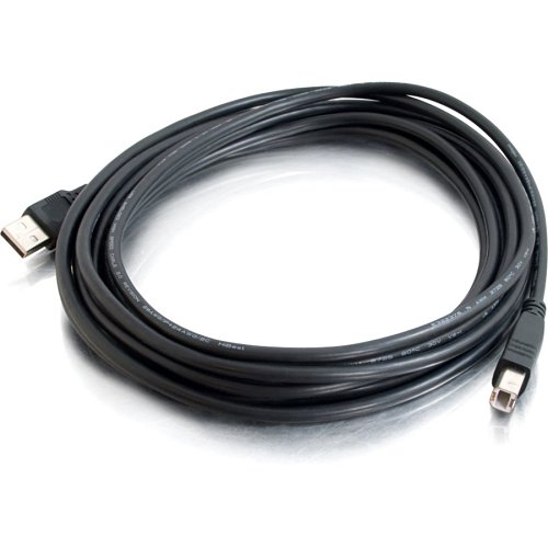 C2G CG28102USB 2.0 A/B Cable, 6.6' (2m), Black