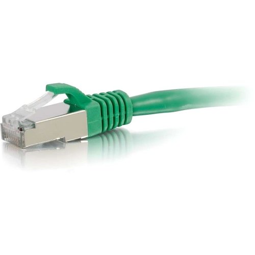 C2G CG00837 CAT6a Snagless Shielded (STP) Ethernet Network Patch Cable, 15' (4.6m), Green