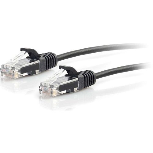 C2G CG01105 CAT6 Snagless Unshielded (UTP) Slim Ethernet Network Patch Cable, 6' (1.8m), Black
