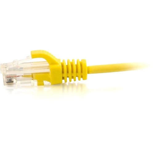 C2G CG01170 CAT6 Snagless Unshielded (UTP) Slim Ethernet Network Patch Cable, 1' (0.3m), Yellow