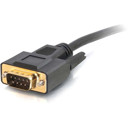 C2G CG02444 Velocity DB9 Male to 3.5mm Male Serial RS232 Adapter Cable, 1.5' (0.46m)