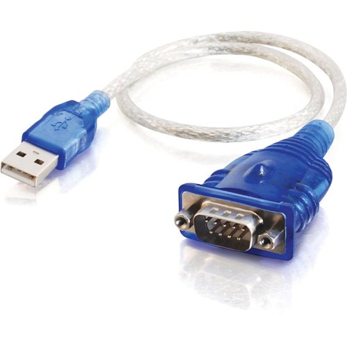 C2G CG26886 USB to DB9 Serial RS232 Adapter Cable, 1.5' (0.46m)