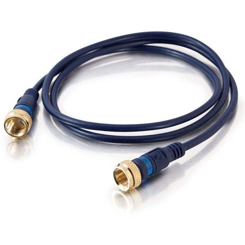 C2G CG27228 Velocity Mini-Coax F-Type Cable, 12', (3.7m)