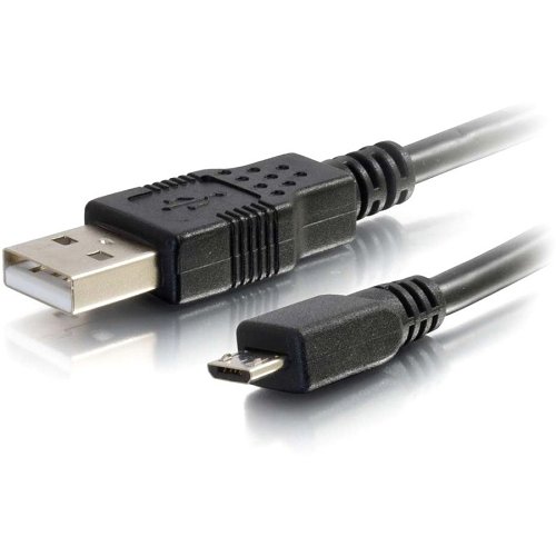 C2G CG27365 USB 2.0 A to Micro-B Cable M/M, 6.6' (2m), Black