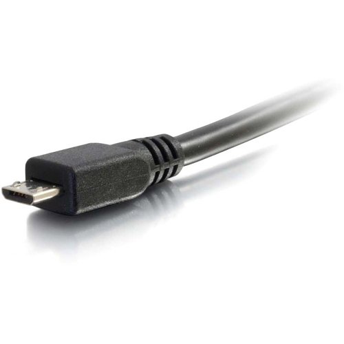 C2G CG27365 USB 2.0 A to Micro-B Cable M/M, 6.6' (2m), Black