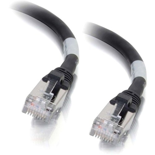 C2G CG00706 CAT6a Snagless Shielded (STP) Ethernet Network Patch Cable, 1' (0.3m), Black