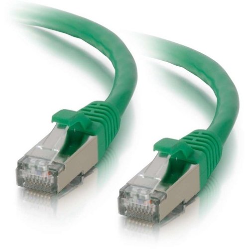 C2G CG00834 CAT6a Snagless Shielded (STP) Ethernet Network Patch Cable, 10' (3m), Green