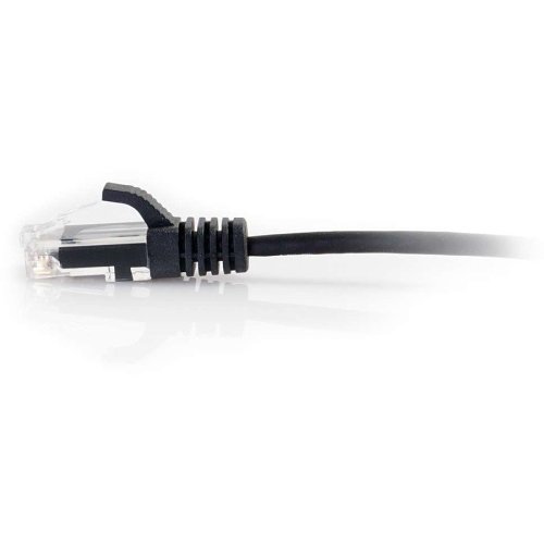 C2G CG01098 CAT5e Snagless Unshielded (UTP) Slim Ethernet Network Patch Cable, 1' (0.3m), Black