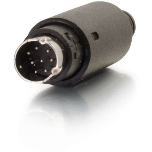 C2G CG01755 8-pin Mini Din Male Connector, TAA Compliant, Black