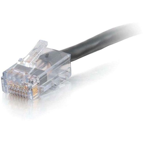 C2G CG15299 CAT6 Non-Booted Snagless Unshielded (UTP) Ethernet Network Patch Cable, Plenum, TAA Compliant, 25' (7.6m), Black