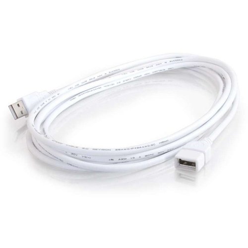 C2G CG19003USB 2.0 A Male to A Female Extension Cable, 3.3' (1m), White