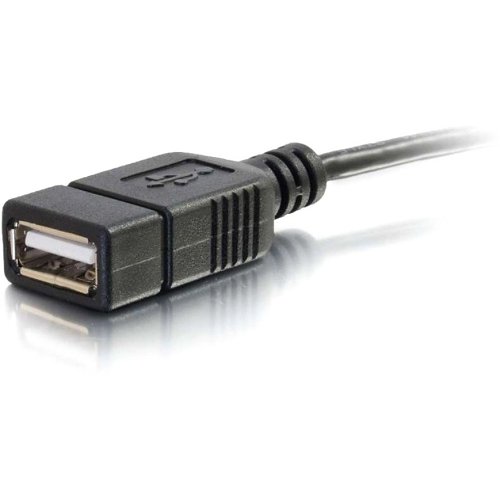 C2G CG27320 Mobile Device USB Micro-B to USB Device OTG Adapter Cable, 0.5' (0.15m)