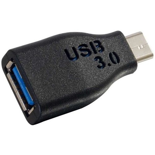 C2G CG28868 USB 3.0 (USB 3.1 Gen 1) USB-C to USB-A Adapter Converter M/F, Black