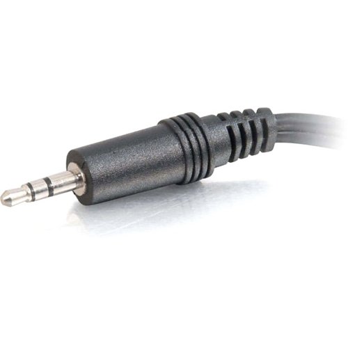 C2G CG40426 Value Series One 3.5mm Stereo Male To Two 3.5mm Stereo Female Y-Cable, 0.5' (0.15m)