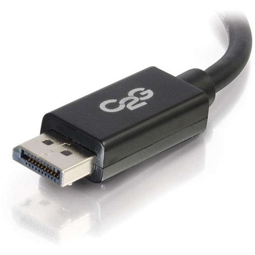 C2G CG54404 DisplayPort Cable with Latches 8K UHD M/M, 25' (7.6m), Black