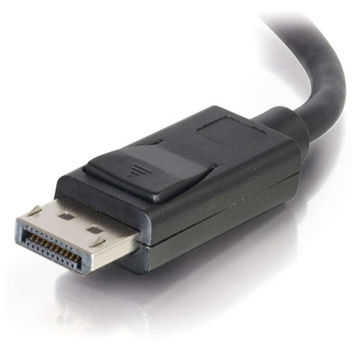 C2G CG54404 DisplayPort Cable with Latches 8K UHD M/M, 25' (7.6m), Black