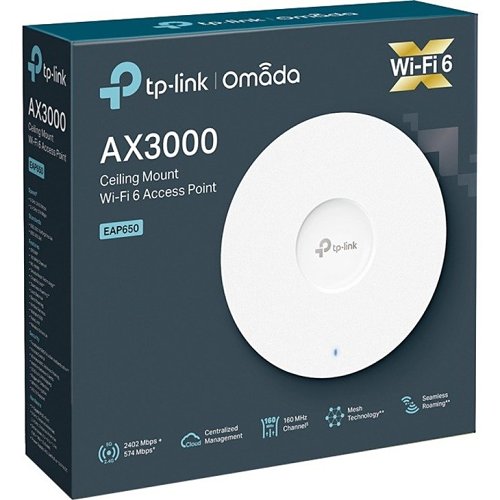 TP-Link EAP650 AX3000 Ceiling Mount Wi-Fi 6 Access Point