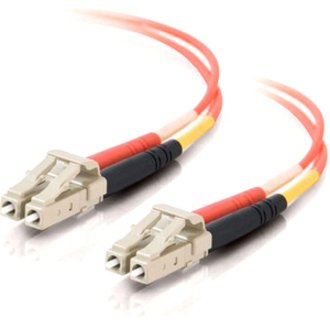 C2G CG33031 LC-LC 50/125 OM2 Duplex Multimode PVC Fiber Optic Cable, 16.4' (5m), Orange