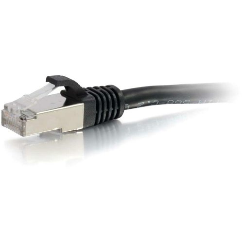 C2G CG00815 CAT6 Snagless Shielded (STP) Ethernet Network Patch Cable, 8' (2.4m), Black