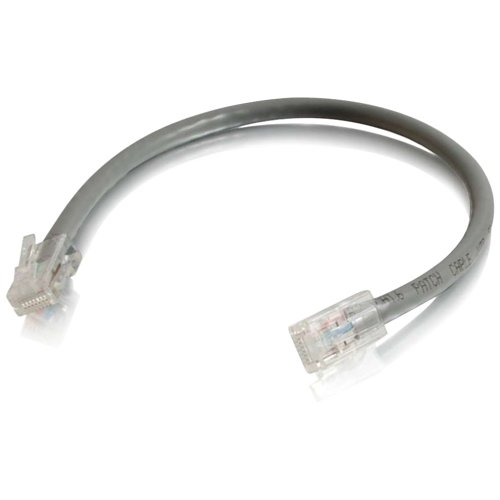 C2G CG00961 CAT6 Non-Booted Unshielded (UTP) Ethernet Network Patch Cable, 0.5' (0.15m), Gray