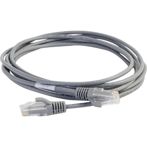 C2G CG01092 CAT6 Snagless Unshielded (UTP) Slim Ethernet Network Patch Cable, 6' (1.8m), Gray