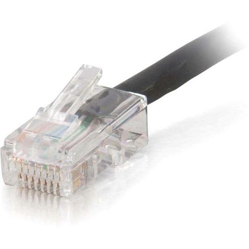 C2G CG15260 CAT5e Non-Booted UTP Unshielded Ethernet Network Patch Cable,  Plenum CMP-Rated, 35' (10.7m), Black