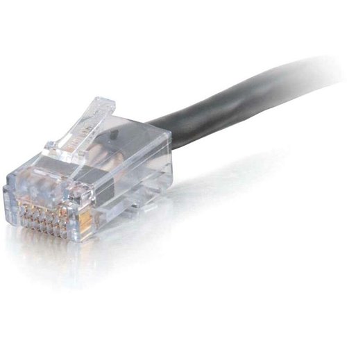 C2G CG15303 CAT6 Non-Booted UTP Unshielded Ethernet Network Patch Cable, TAA Compliant, Plenum CMP-Rated, 100' (30.5m), Black