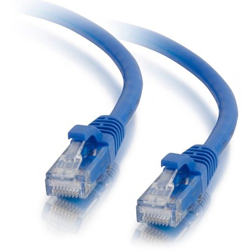 C2G CG23828 CAT5e Snagless Unshielded (UTP) Ethernet Network Patch Cable, 1' (0.3m), Blue
