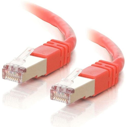 C2G CG27247 CAT5e Snagless Shielded (STP) Ethernet Network Patch Cable, 5' (1.5m), Red