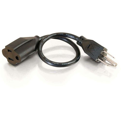 C2G CG29930 16 AWG Outlet Saver Power Extension Cord, NEMA 5-15P to NEMA 5-15R, TAA Compliant