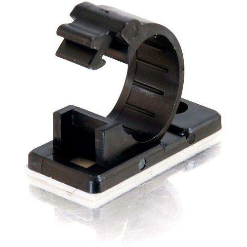 C2G CG43053 0.68in Self-Adhesive Cable Clamp Multipack, TAA Compliant, 50-Pack