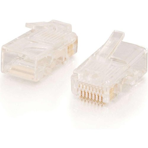 C2G CG11380 Modular Plug, CAT5e, RJ45 Male, For Round Stranded Cable, 50-Piece