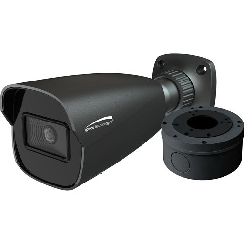 Speco O4IB1 Intensifier 4MP Bullet IP Camera with Advanced Analytics, 2.8mm Fixed Lens, Dark Gray Housing