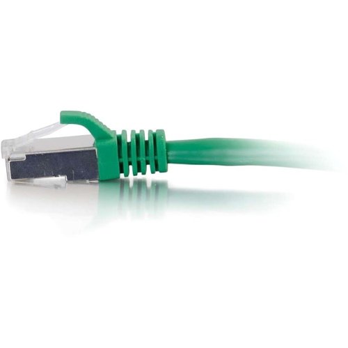 C2G CG00837 CAT6a Snagless Shielded (STP) Ethernet Network Patch Cable, 15' (4.6m), Green