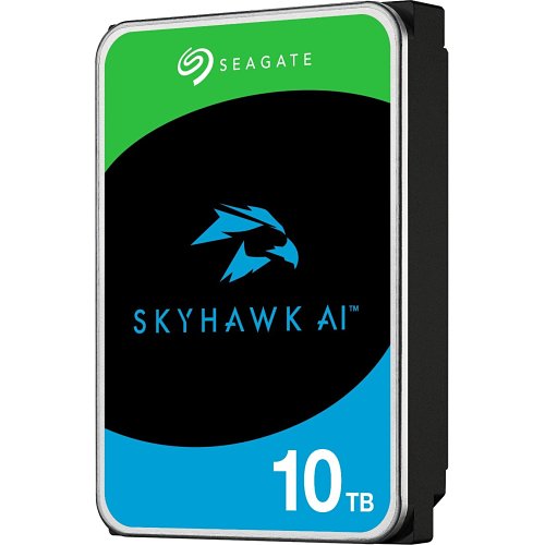 Seagate ST10000VE001 10TB Skyhawk AI Hard Drive for NVRs, 3.5" Internal SATA 6 Gb/s