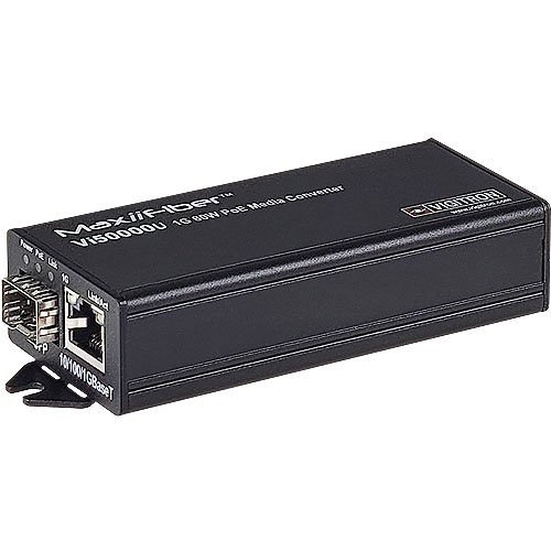 Vigitron Vi50000U MaxiiFiber 1-Port 60W PoE 1G Ethernet Fiber Media Converter