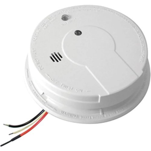 AC WIRE AND SMOKE ALARM WITH CARBON ZINC BATTERY