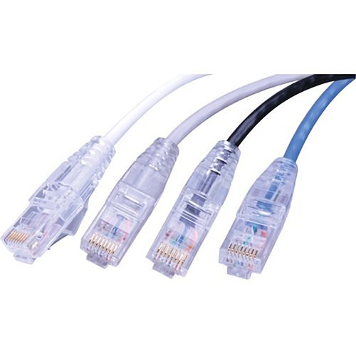Vanco SCAT6-7BU Super Slim Category 6 (UTP) 550 MHz Network Patch Cable, Non Booted, Blue, 7ft