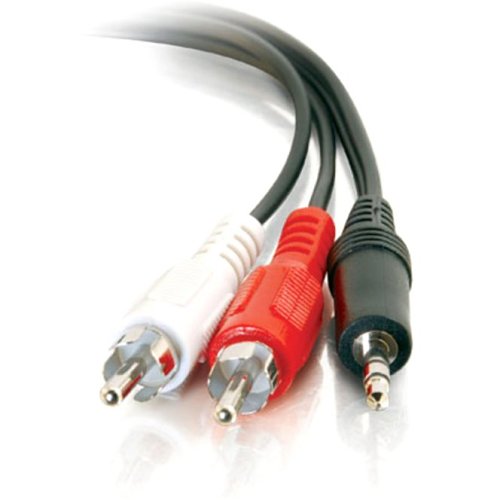 C2G CG40423Value Series One 3.5mm Stereo Male to Two RCA Stereo Male Y-Cable, 6' (1.8m)