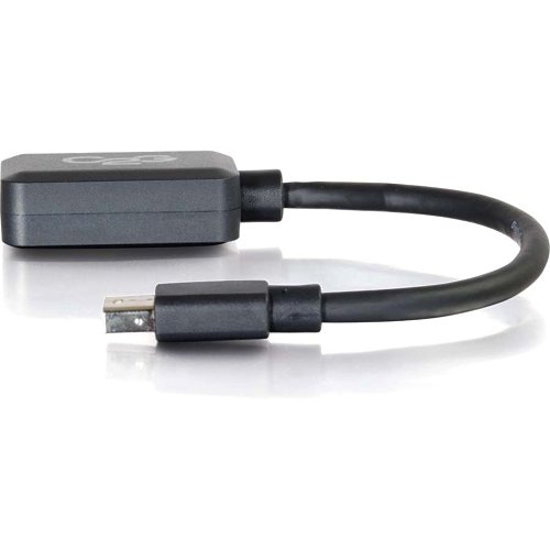 C2G CG54303 Mini DisplayPort Male to DisplayPort Female Adapter Converter 4K 30Hz, 6", Black