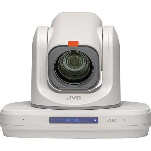 JVC KY-PZ510NWU Ultra Wide Angle 4k60P NDI, HEVC Auto-Tracking PTZ Camera with 3G-SDI, HDMI, USB, IP Output, White