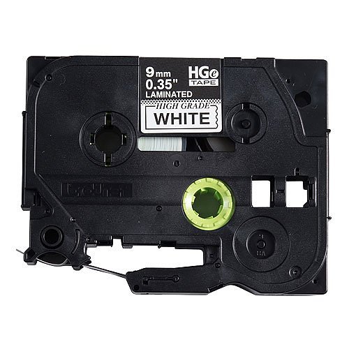 Brother HGE2215PK Black on White Tape 9 mm