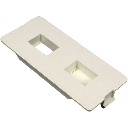 Wiremold 5507FRJ-WH 5500 Series Flush Dual RJ Connector Faceplate Fitting, White