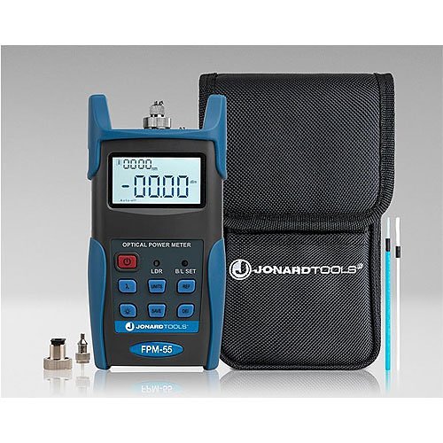 Jonard Tools FPL-5555 Fiber Power Meter with Data Storage & SM/MM Optical Light Source Kit