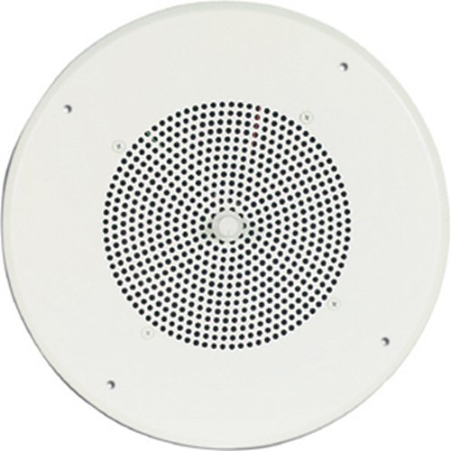 Bogen S86T725PG8WBR Ceiling Speaker Assembly with S86 8" Cone & Screw Terminal Bridge, Off White