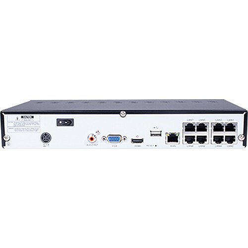 GeoVision UA-SNVRL810-P 8-Channel H.265/H.264 4K PoE 1-Bay Standalone NVR