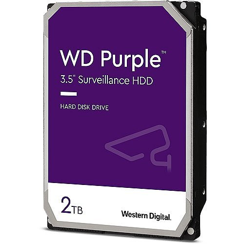 WD WD22PURZ Purple Surveillance Hard Drive, 2TB, 256MB