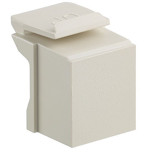 Leviton 41084-BI Blank QuickPort Insert, Ivory (sold in packs of 10)